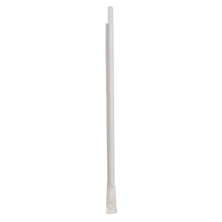 D & W Fine Pack 10.25" Tall Giant Individually Wrapped Translucent Straw, PK12000 DSTGW4-300T